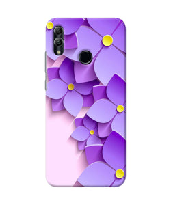 Violet Flower Craft Honor 10 Lite Back Cover