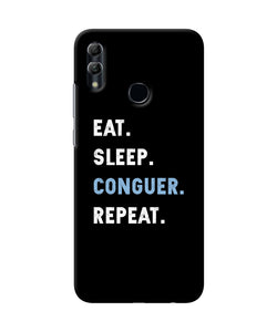 Eat Sleep Quote Honor 10 Lite Back Cover