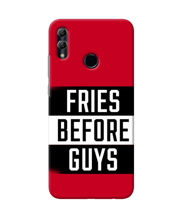 Fries Before Guys Quote Honor 10 Lite Back Cover