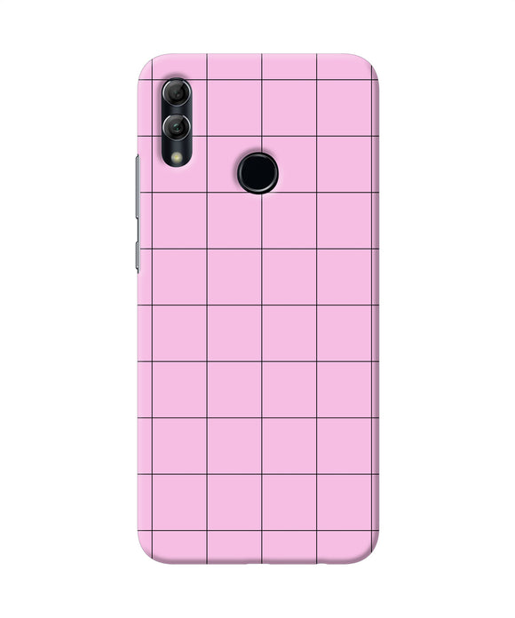 Pink Square Print Honor 10 Lite Back Cover