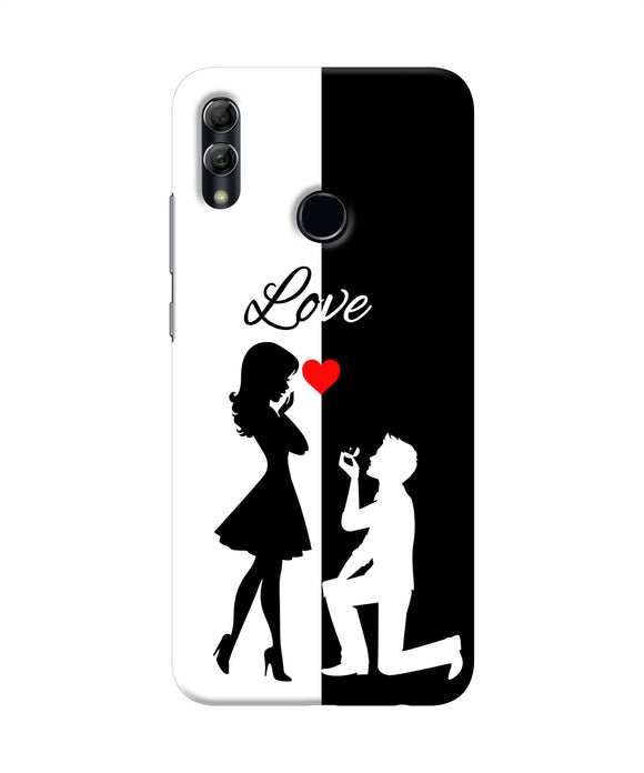 Love Propose Black And White Honor 10 Lite Back Cover