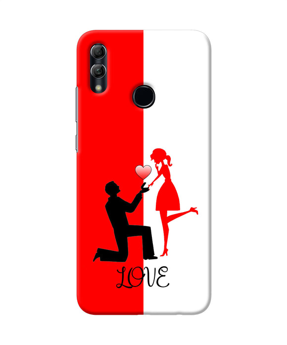 Love Propose Red And White Honor 10 Lite Back Cover