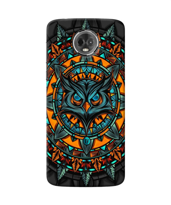 Angry Owl Art Moto E5 Plus Back Cover