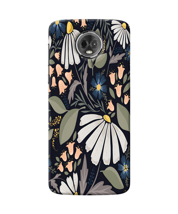 Flowers Art Moto E5 Plus Back Cover