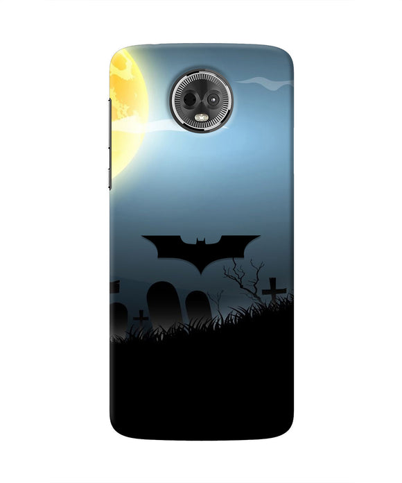 Batman Scary cemetry Moto E5 Plus Real 4D Back Cover