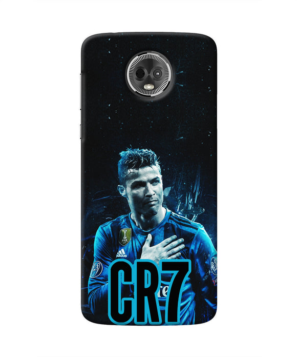 Christiano Ronaldo Blue Moto E5 Plus Real 4D Back Cover