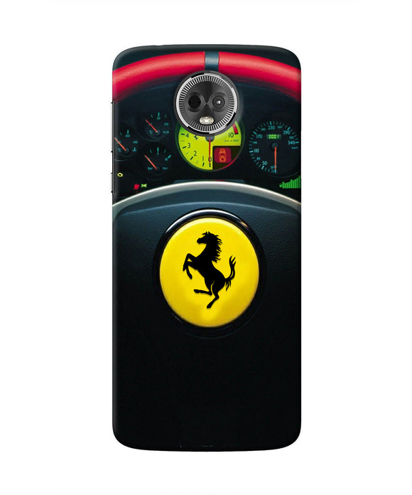 Ferrari Steeriing Wheel Moto E5 Plus Real 4D Back Cover