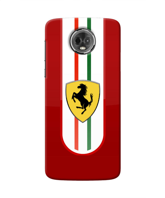 Ferrari Art Moto E5 Plus Real 4D Back Cover