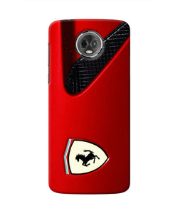 Ferrari Hood Moto E5 Plus Real 4D Back Cover