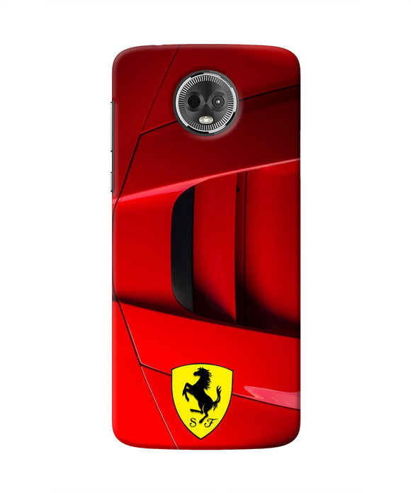 Ferrari Car Moto E5 Plus Real 4D Back Cover