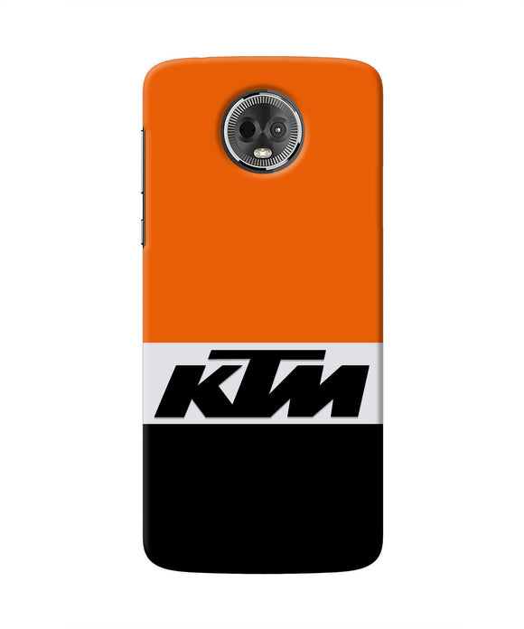 KTM Colorblock Moto E5 Plus Real 4D Back Cover