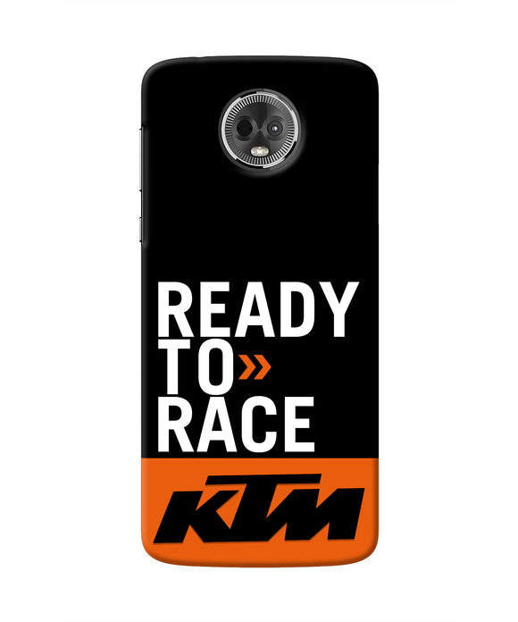 KTM Ready To Race Moto E5 Plus Real 4D Back Cover