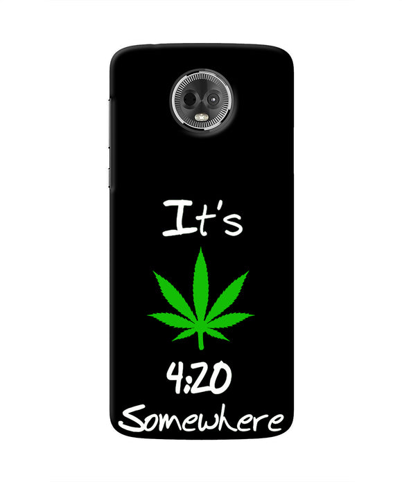 Weed Quote Moto E5 Plus Real 4D Back Cover