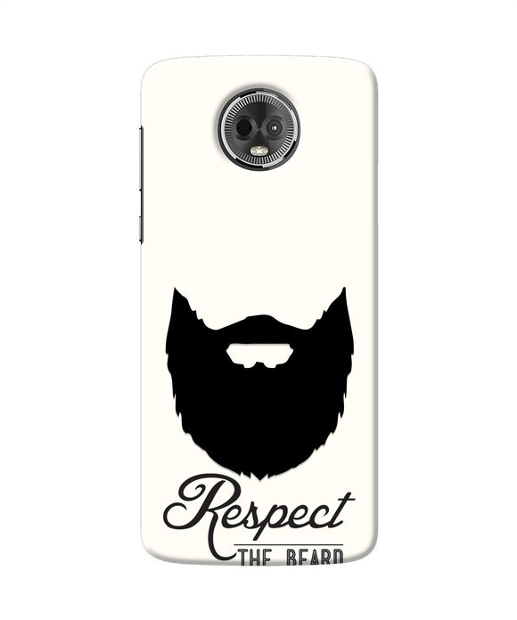 Respect the Beard Moto E5 Plus Real 4D Back Cover