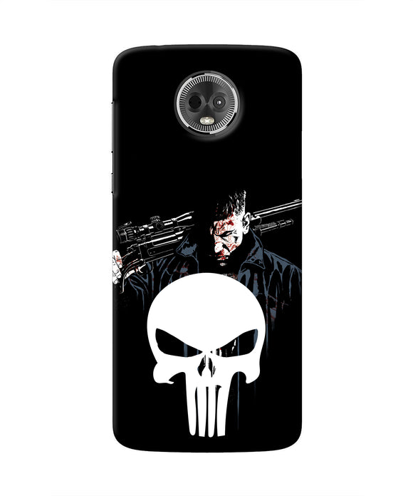 Punisher Character Moto E5 Plus Real 4D Back Cover
