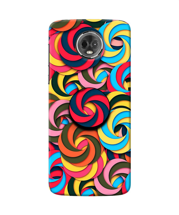 Spiral Pattern Moto E5 Plus Pop Case