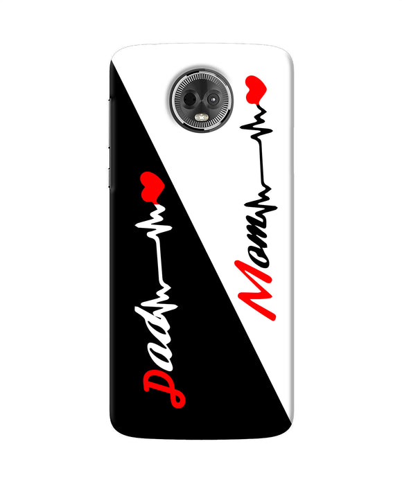 Mom Dad Heart Line Moto E5 Plus Back Cover