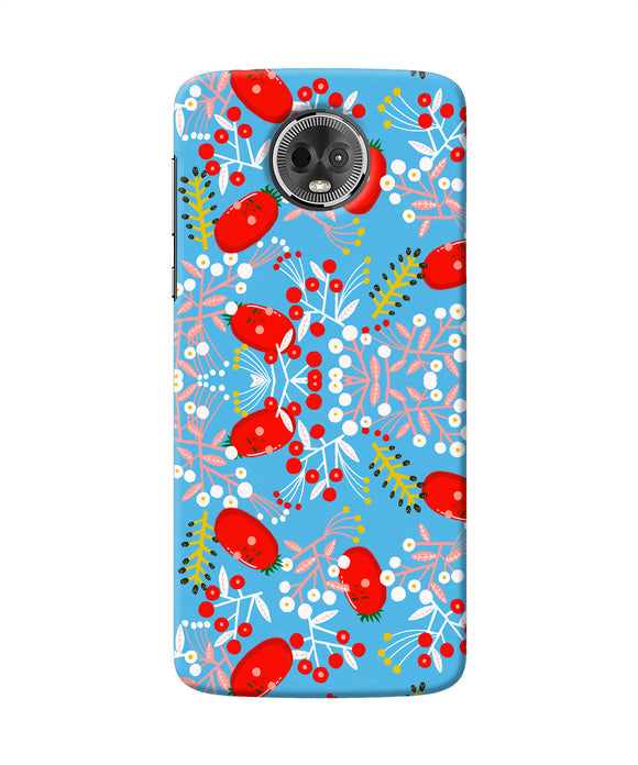 Small Red Animation Pattern Moto E5 Plus Back Cover