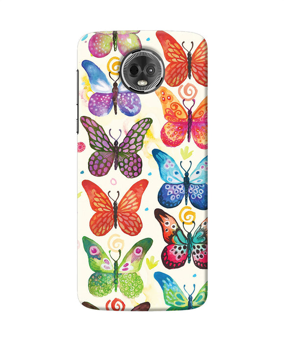 Abstract Butterfly Print Moto E5 Plus Back Cover
