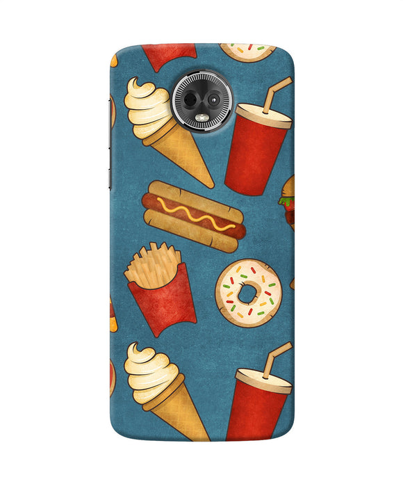 Abstract Food Print Moto E5 Plus Back Cover
