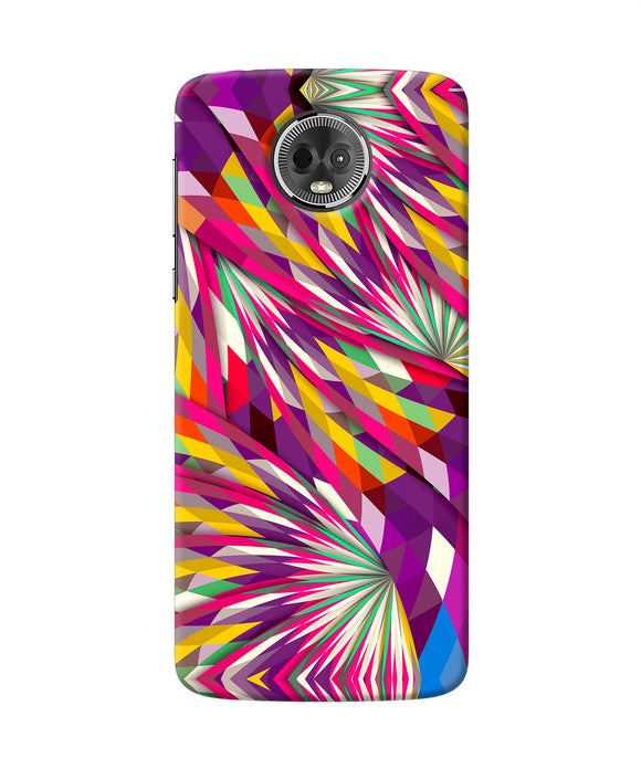 Abstract Colorful Print Moto E5 Plus Back Cover