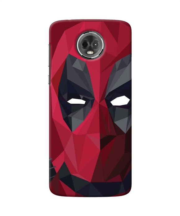Abstract Deadpool Mask Moto E5 Plus Back Cover
