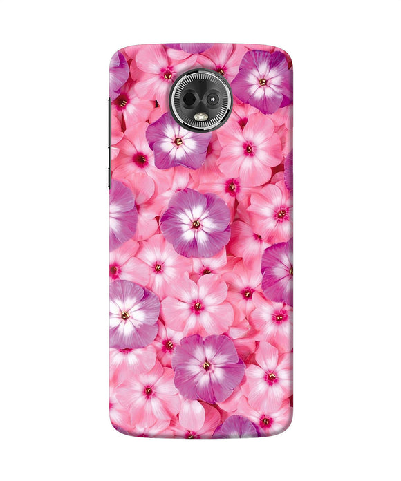 Natural Pink Flower Moto E5 Plus Back Cover
