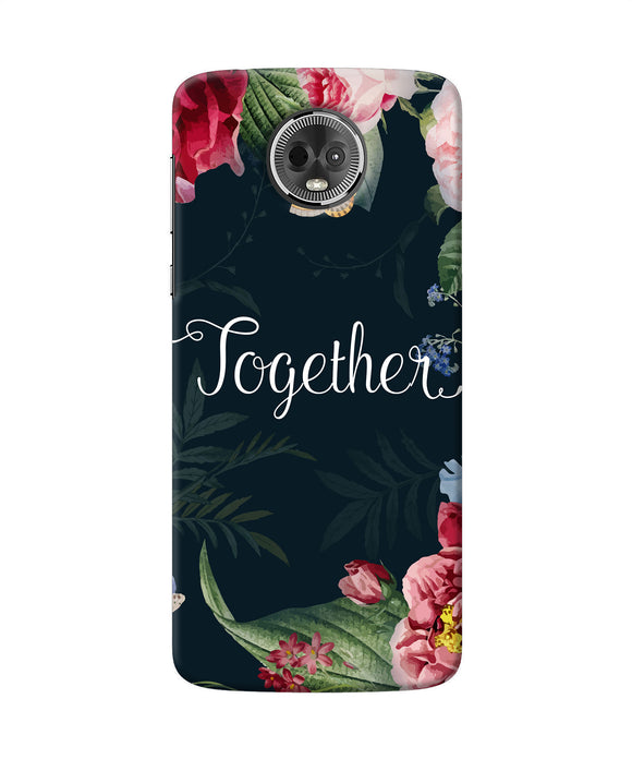 Together Flower Moto E5 Plus Back Cover