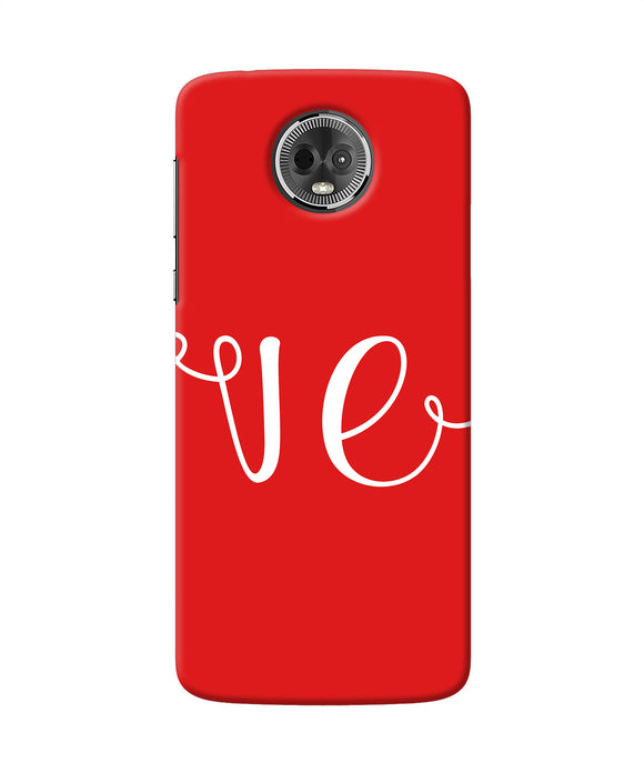 Love Two Moto E5 Plus Back Cover