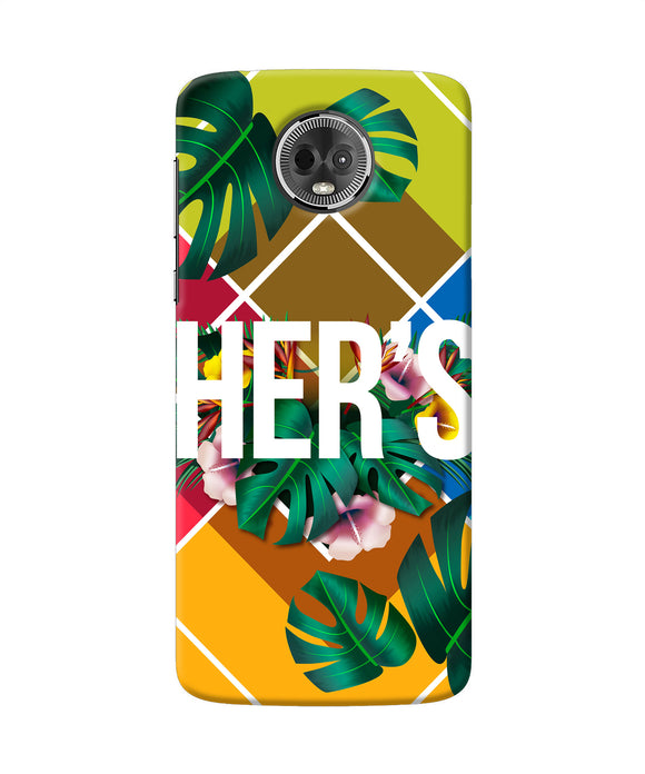 His Her Two Moto E5 Plus Back Cover