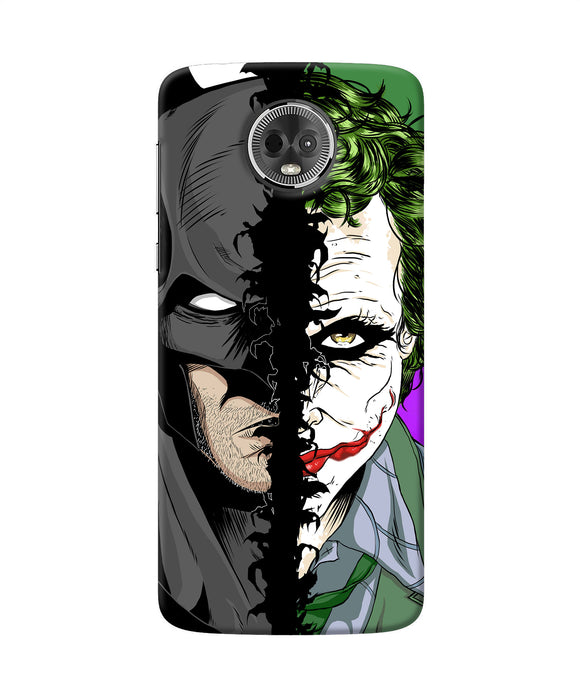 Batman Vs Joker Half Face Moto E5 Plus Back Cover