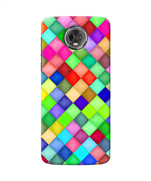 Abstract Colorful Squares Moto E5 Plus Back Cover