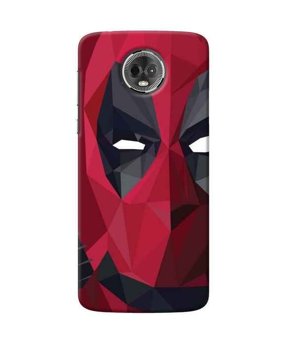 Abstract Deadpool Half Mask Moto E5 Plus Back Cover
