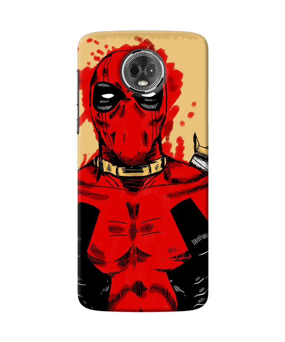 Blooded Deadpool Moto E5 Plus Back Cover