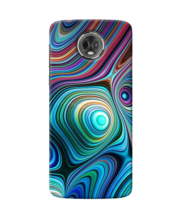 Abstract Coloful Waves Moto E5 Plus Back Cover