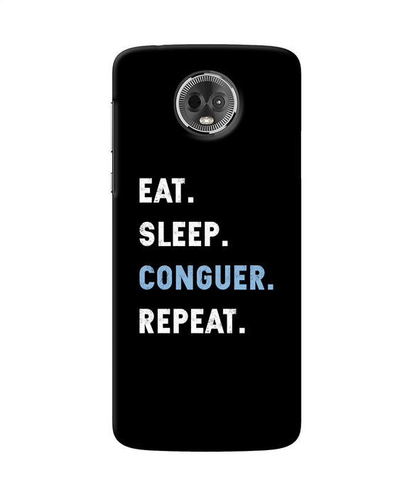 Eat Sleep Quote Moto E5 Plus Back Cover