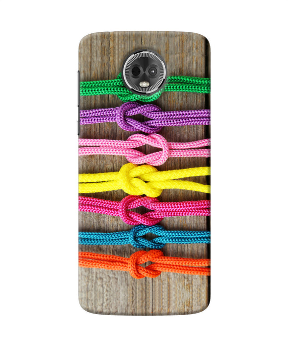 Colorful Shoelace Moto E5 Plus Back Cover