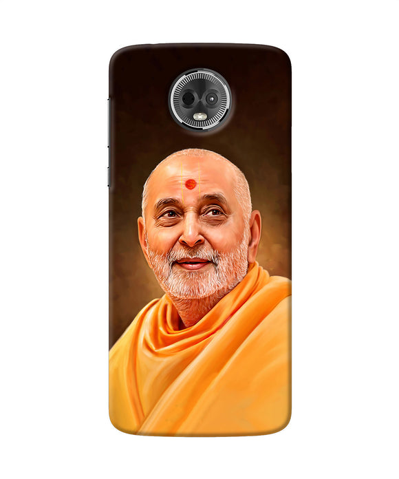 Pramukh Swami Painting Moto E5 Plus Back Cover