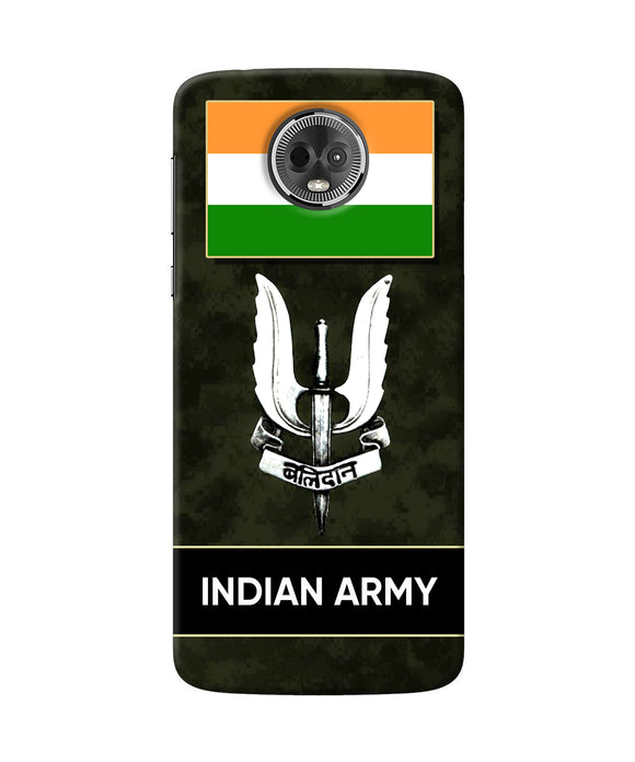 Indian Flag Balidan Logo Moto E5 Plus Back Cover