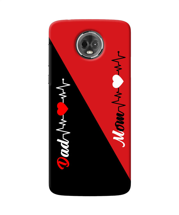 Mom Dad Heart Line Moto E5 Plus Back Cover