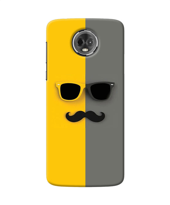 Mustache Glass Moto E5 Plus Back Cover