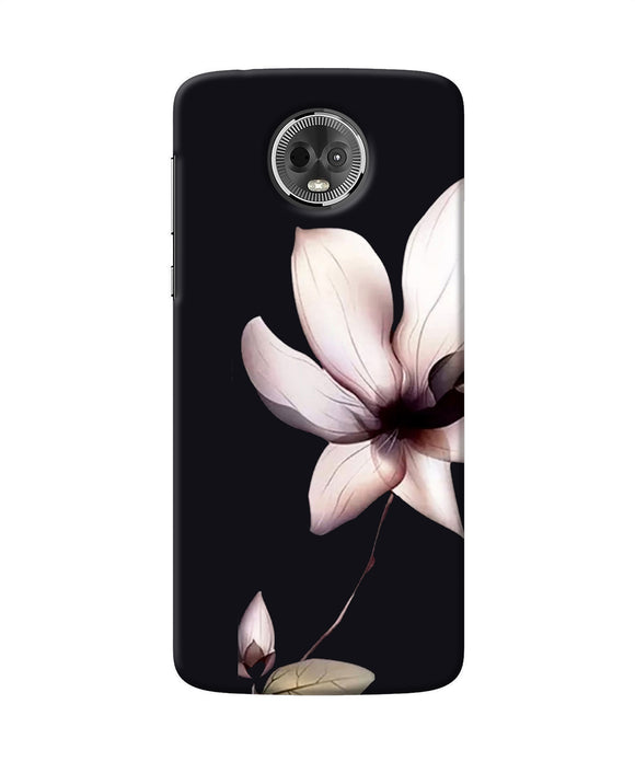 Flower White Moto E5 Plus Back Cover