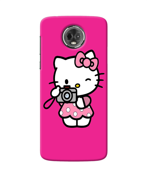 Hello Kitty Cam Pink Moto E5 Plus Back Cover