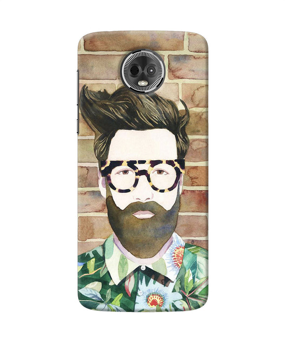 Beard Man With Glass Moto E5 Plus Back Cover