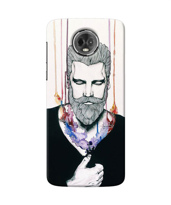 Beard Man Character Moto E5 Plus Back Cover
