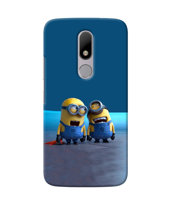 Minion Laughing Moto M Back Cover