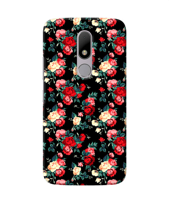 Rose Pattern Moto M Back Cover