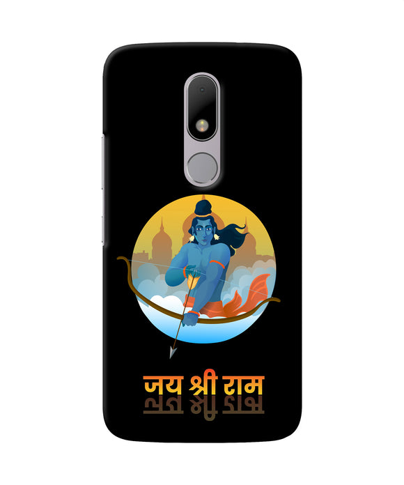 Black Jay Shree Ram Moto M Back Cover