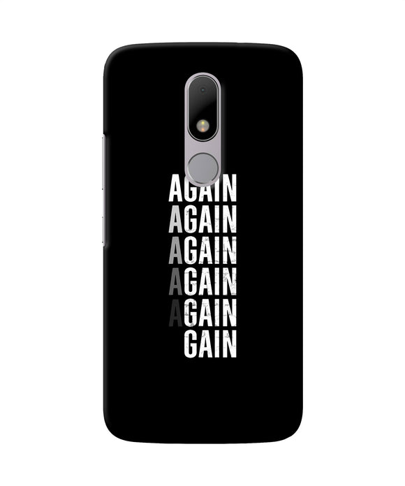 Again Again Gain Moto M Back Cover