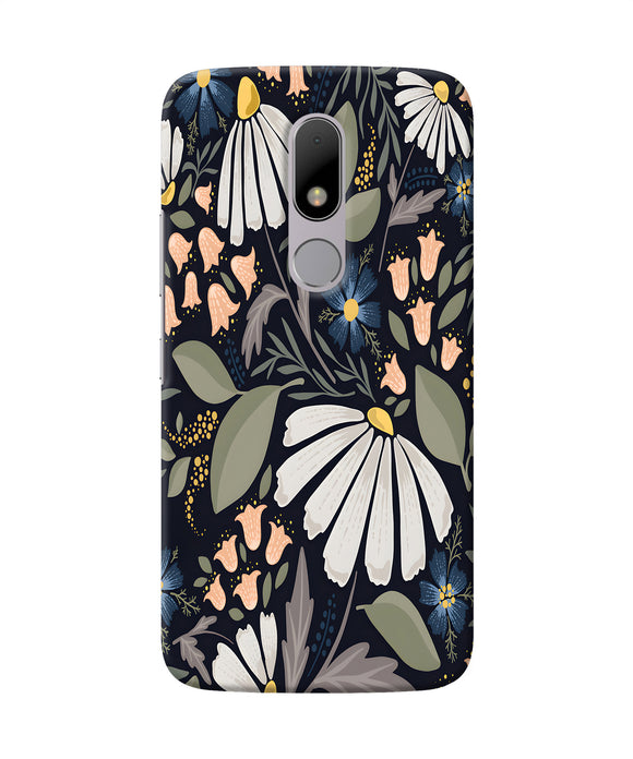 Flowers Art Moto M Back Cover